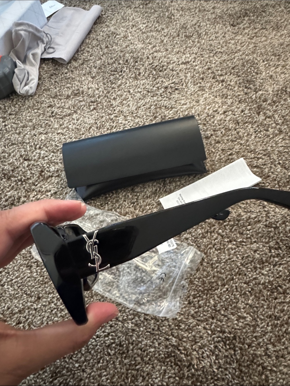 NWT Saint Laurent SL M2 003 Sunglasses with Silver mirror YSL Logo - Picture 5 of 6